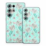 Merkittens with Pearls Aqua Samsung Galaxy S25 Series Skin