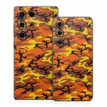 Orange Camo Samsung Galaxy S25 Series Skin