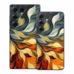 Orange and Charcoal Samsung Galaxy S25 Series Skin