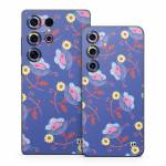 Purple Flowers Samsung Galaxy S25 Series Skin