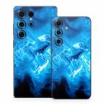 Blue Quantum Waves Samsung Galaxy S25 Series Skin