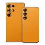 Solid State Orange Samsung Galaxy S25 Series Skin