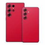 Solid State Red Samsung Galaxy S25 Series Skin