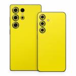 Solid State Yellow Samsung Galaxy S25 Series Skin