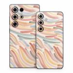 Terracotta Brushstroke Waves Samsung Galaxy S25 Series Skin