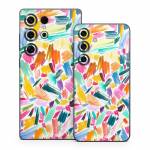 Watercolor Colorful Brushstrokes Samsung Galaxy S25 Series Skin