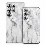White Marble Samsung Galaxy S25 Series Skin