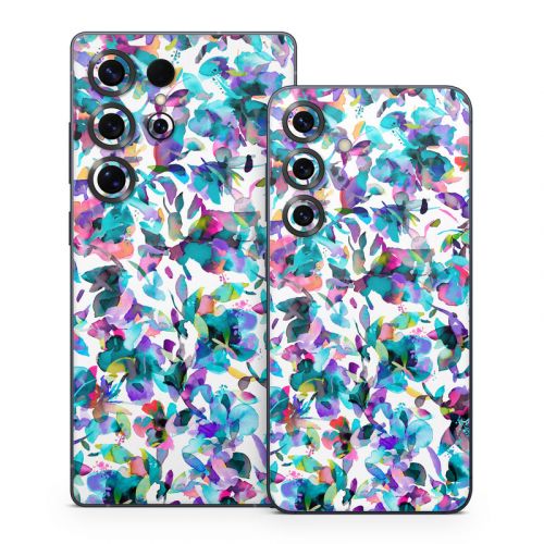 Aquatic Flowers Samsung Galaxy S25 Series Skin