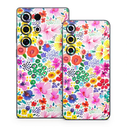 Artful Little Flowers Samsung Galaxy S25 Series Skin