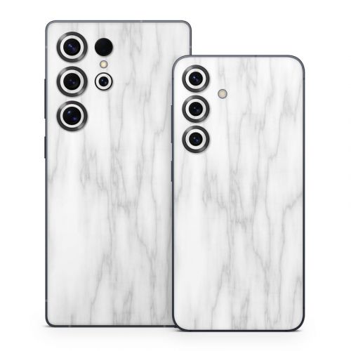 Bianco Marble Samsung Galaxy S25 Series Skin