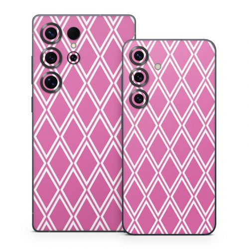 Pink Checks Samsung Galaxy S25 Series Skin