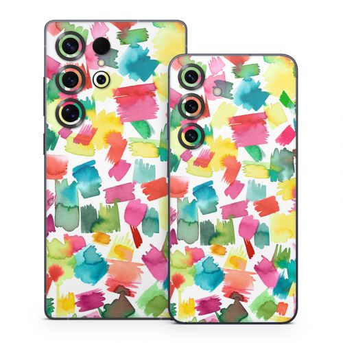 Colorful Strokes Samsung Galaxy S25 Series Skin