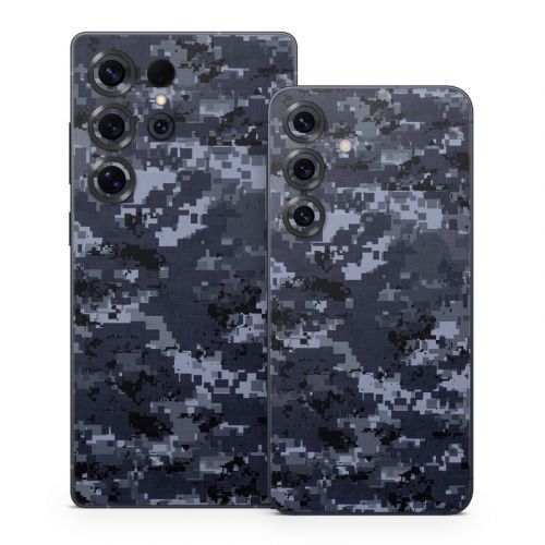 Digital Navy Camo Samsung Galaxy S25 Series Skin