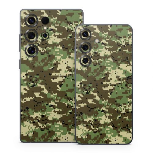 Digital Woodland Camo Samsung Galaxy S25 Series Skin