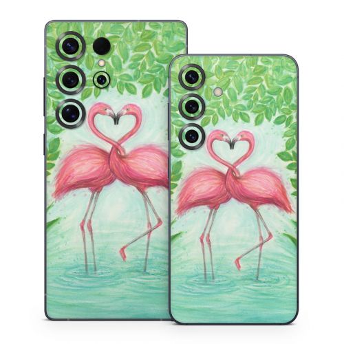 Flamingo Love Samsung Galaxy S25 Series Skin