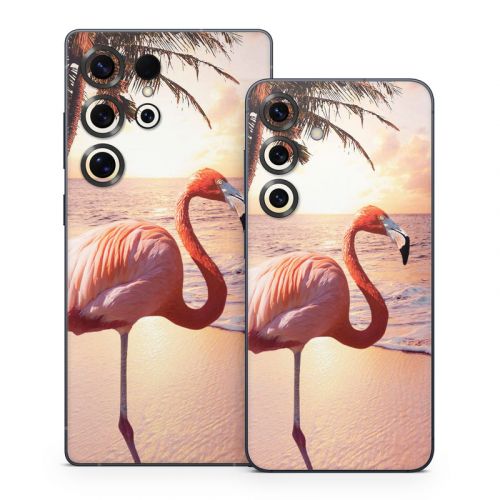 Flamingo Palm Samsung Galaxy S25 Series Skin