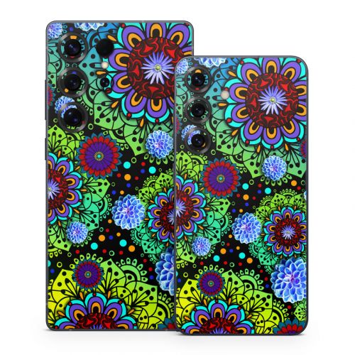 Funky Floratopia Samsung Galaxy S25 Series Skin