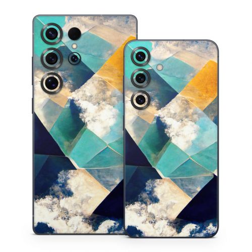Gold Clouds Samsung Galaxy S25 Series Skin