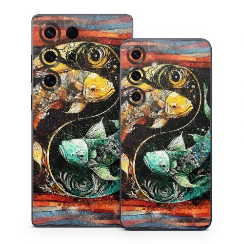 Koi Fish Yin Yang Samsung Galaxy S25 Series Skin