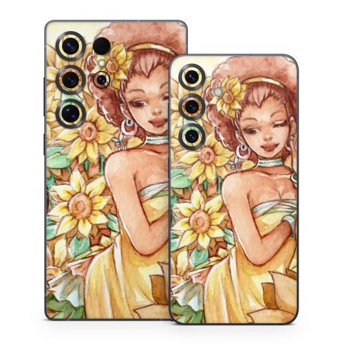 Lady Sunflower Samsung Galaxy S25 Series Skin