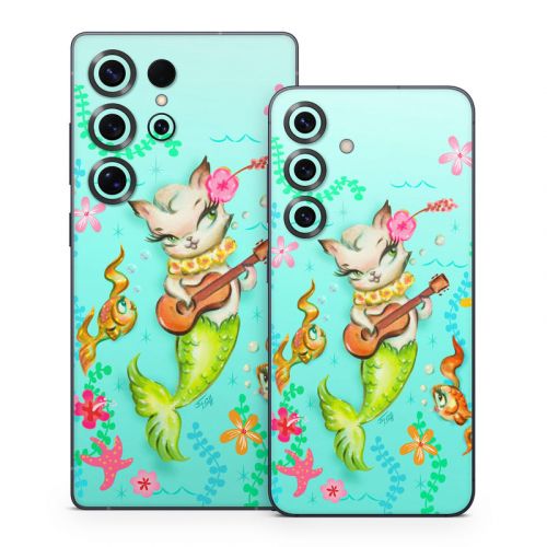 Merkitten with Ukelele Samsung Galaxy S25 Series Skin