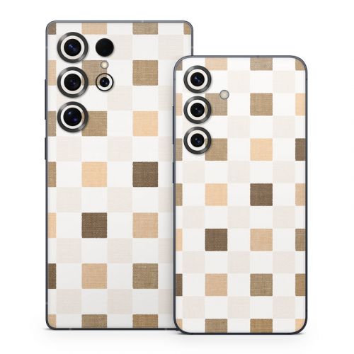Neutral Checker Samsung Galaxy S25 Series Skin