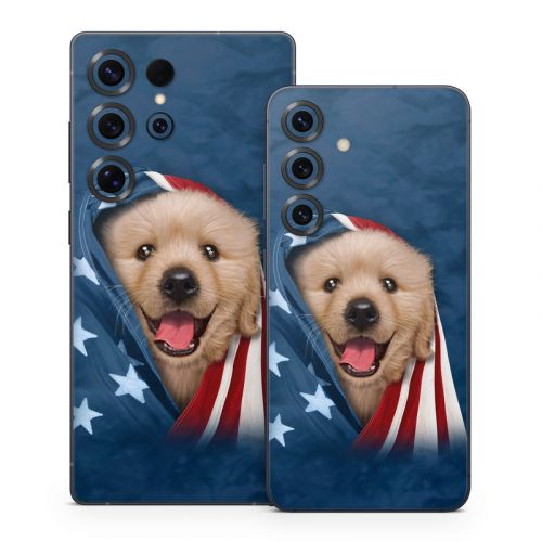 Patriotic Retriever Samsung Galaxy S25 Series Skin