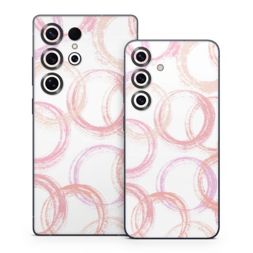 Pink Circles Samsung Galaxy S25 Series Skin