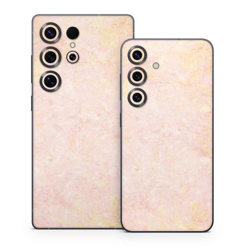 Rose Gold Marble Samsung Galaxy S25 Series Skin