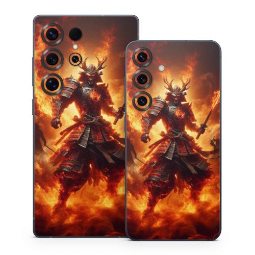 Samurai Fire Samsung Galaxy S25 Series Skin