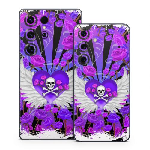Skull and Roses Samsung Galaxy S25 Series Skin