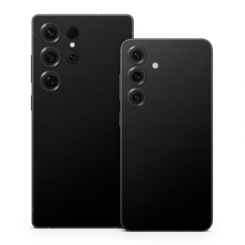 Solid State Black Samsung Galaxy S25 Series Skin
