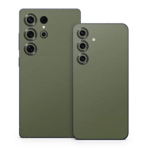 Solid State Olive Drab Samsung Galaxy S25 Series Skin