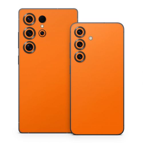 Solid State Pumpkin Samsung Galaxy S25 Series Skin