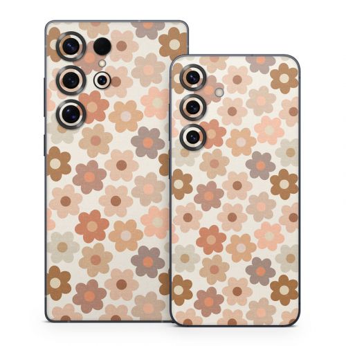 Terracotta Daisies Samsung Galaxy S25 Series Skin
