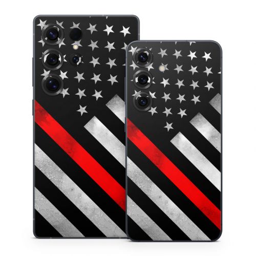 Thin Red Line Hero Samsung Galaxy S25 Series Skin