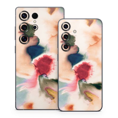 Abstract Watercolor Mineral Samsung Galaxy S25 Series Skin