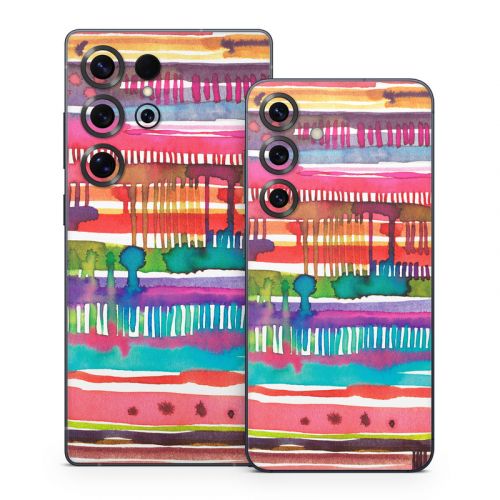 Watercolor Lines Samsung Galaxy S25 Series Skin