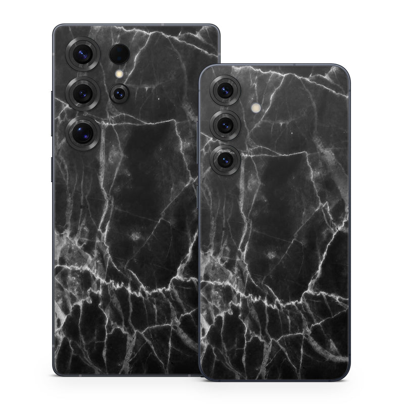 Samsung Galaxy S25 Series Skin design of Black, White, Nature, Black-and-white, Monochrome photography, Branch, Atmosphere, Atmospheric phenomenon, Tree, Sky, with black, white colors