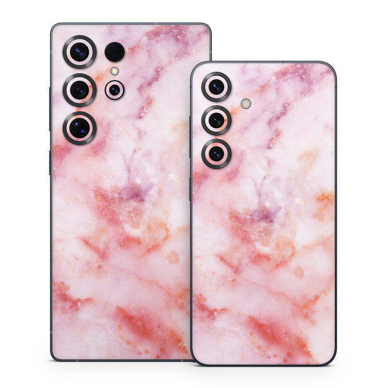 Samsung Galaxy S25 Series Skin design of Pink, Skin, Flesh, Textile, Fur, with pink, red, white, purple, orange colors