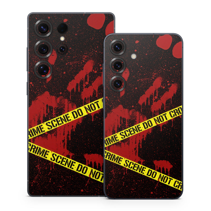 Samsung Galaxy S25 Series Skin design of Red, Black, Font, Text, Logo, Graphics, Graphic design, Room, Carmine, Fictional character, with black, red, green colors