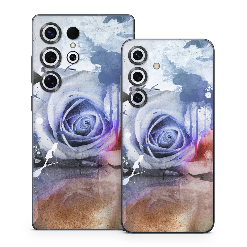 Samsung Galaxy S25 Series Skin design of Watercolor paint, Painting, Illustration, Graphic design, Art, Paint, Visual arts, Design, Acrylic paint, Graphics, with red, white, black, orange, pink colors