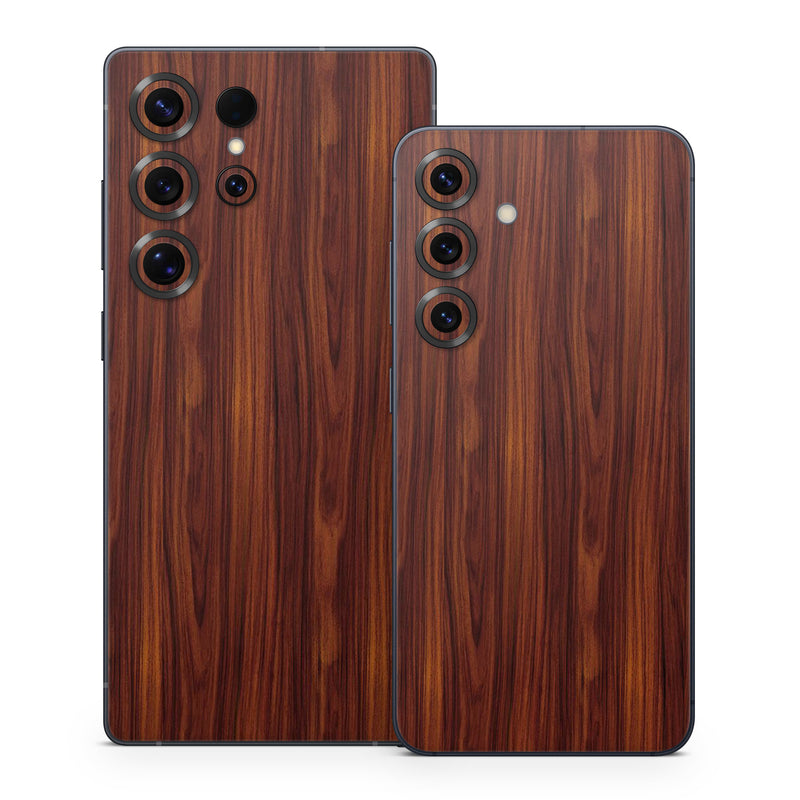 Samsung Galaxy S25 Series Skin design of Wood, Red, Brown, Hardwood, Wood flooring, Wood stain, Caramel color, Laminate flooring, Flooring, Varnish, with black, red colors