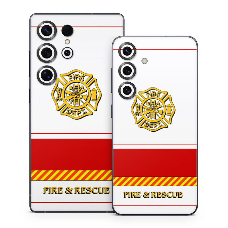 Samsung Galaxy S25 Series Skin design of Military rank, Flag, with white, red, yellow colors