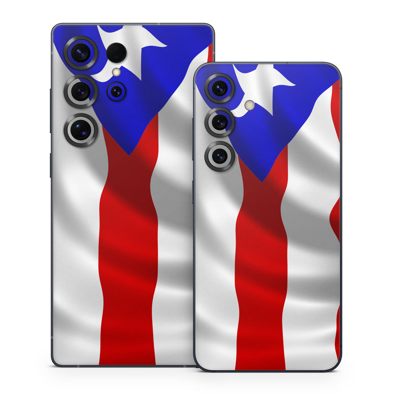 Samsung Galaxy S25 Series Skin design of Flag, Flag of the united states, Flag Day (USA), Veterans day, Independence day, with red, blue, white colors