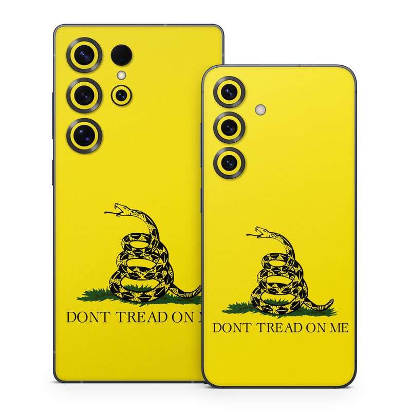 Samsung Galaxy S25 Series Skin design of Yellow, Font, Logo, Graphics, Illustration, with orange, black, green colors