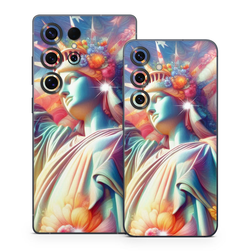 Samsung Galaxy S25 Series Skin design of Fictional character, Mythology, CG artwork, Graphics, Mythical creature, Modern art, Angel, Animation