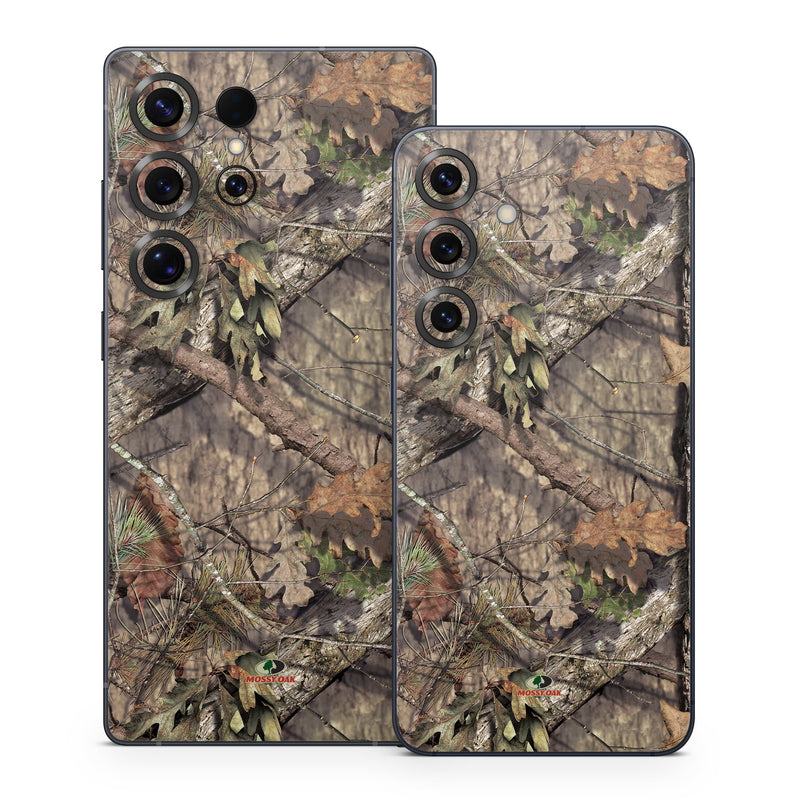 Samsung Galaxy S25 Series Skin design of shellbark hickory, Camouflage, Tree, Branch, Trunk, Plant, Leaf, Adaptation, Wood, Twig, with orange, green, red, black, gray colors