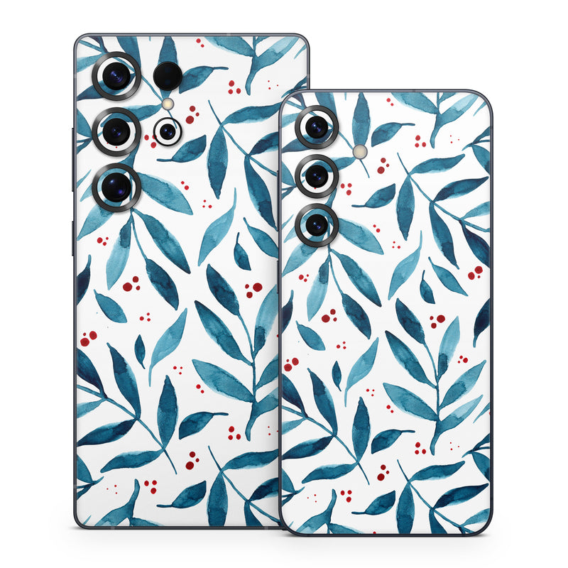 Samsung Galaxy S25 Series Skin design of White, Azure, Textile, Art, Aqua, Material property, Symmetry, Creative arts, Pattern, Electric blue, with white, blue, red colors