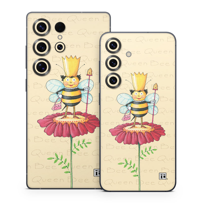 Samsung Galaxy S25 Series Skin design of Cartoon, Cut flowers, Flower, Clip art, Plant, Fictional character, Illustration, Wildflower, Plant stem, Drawing, with pink, gray, red, orange, green colors